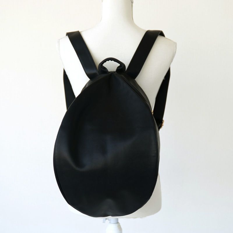 大きなPUレザーリュック黒ブラック通学通勤