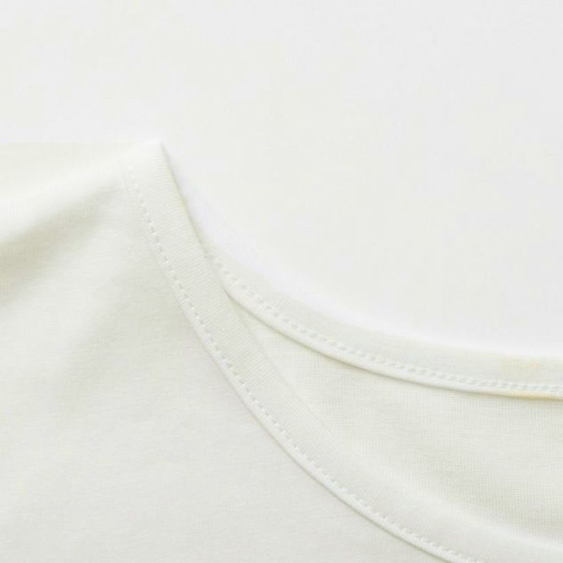 レディース滑らかコットン大人の半袖Tシャツ