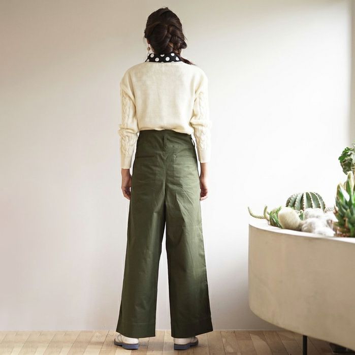 ワイドベイカーパンツもりのがっこうレディース