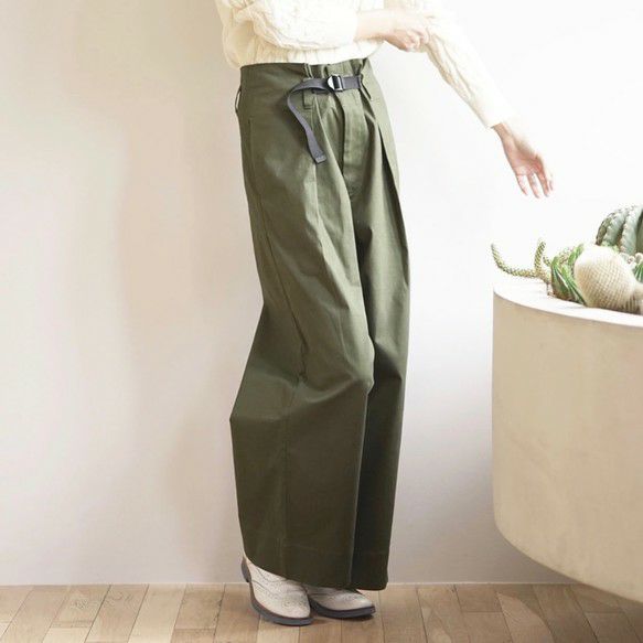 ワイドベイカーパンツもりのがっこうレディース