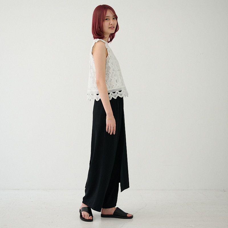 細見えレースブラウスホワイト