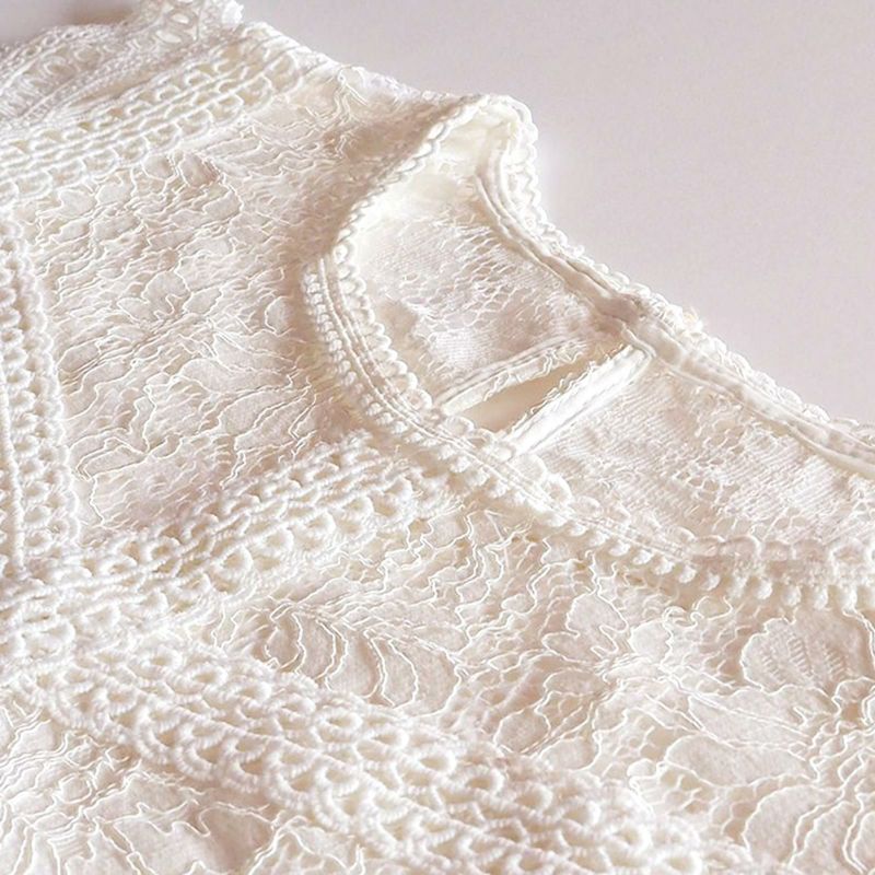細見えレースブラウスホワイト