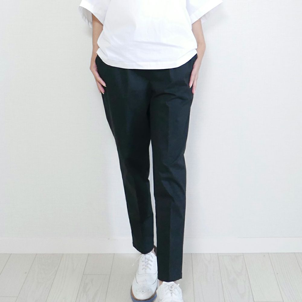 レディースゆるテパードタックパンツシワになりにくい