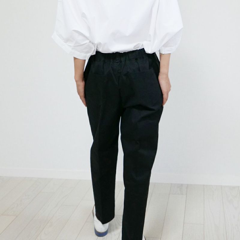 レディースゆるテパードタックパンツシワになりにくい