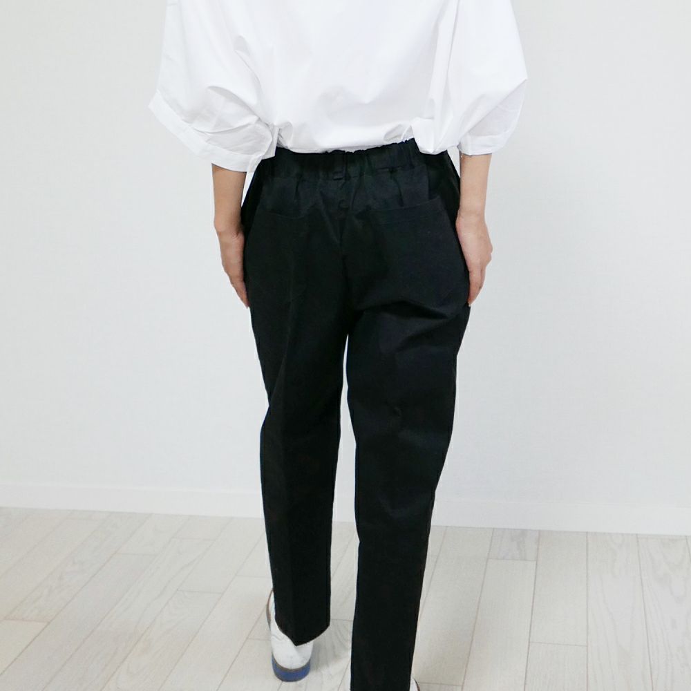 レディースゆるテパードタックパンツシワになりにくい
