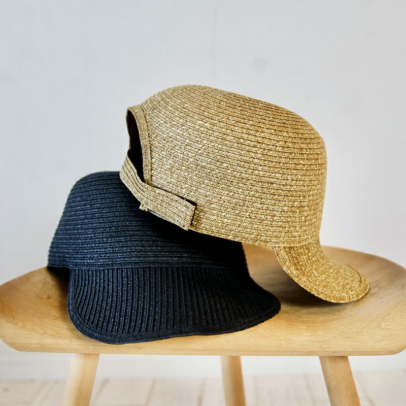 シンプルかわいい大人のキャップ麦わら帽子