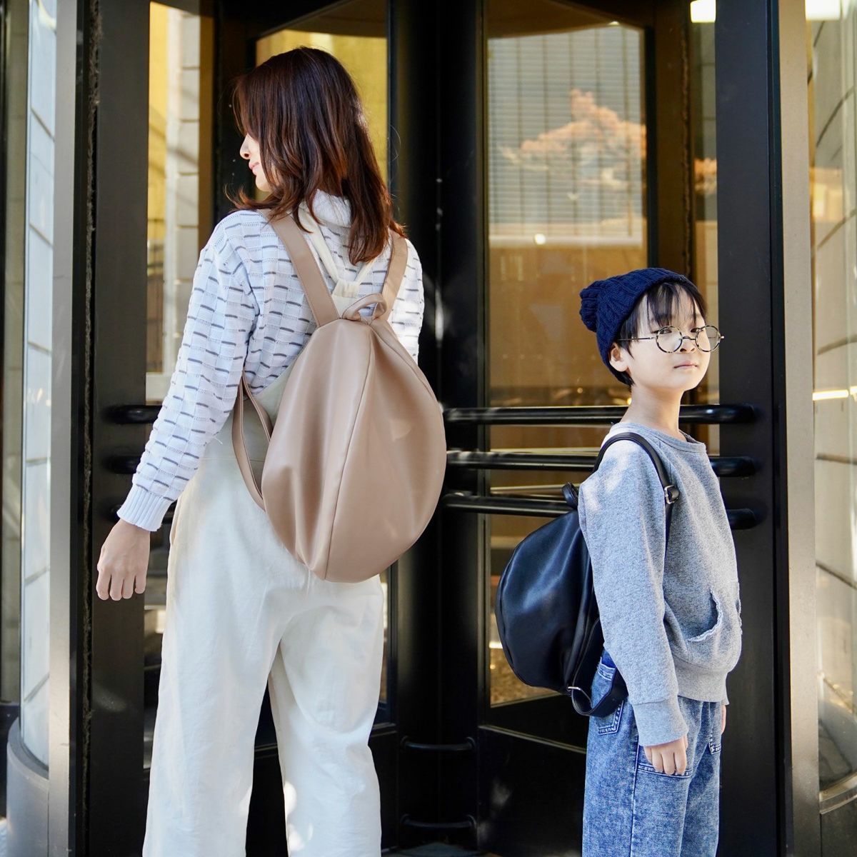 ころんと親子リュックセットPUレザーMLサイズ