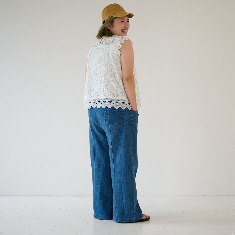 プラスサイズ５Ｌレースブラウス