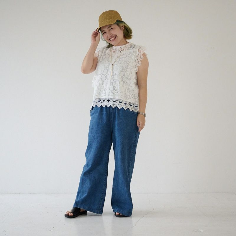 プラスサイズ５Ｌレースブラウス