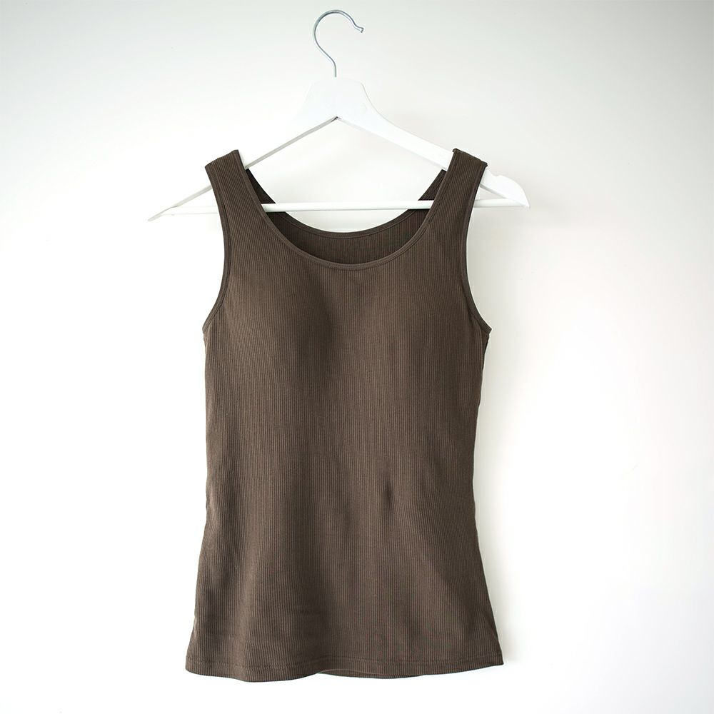 コットンニットブラトップ食い込まないショーツ