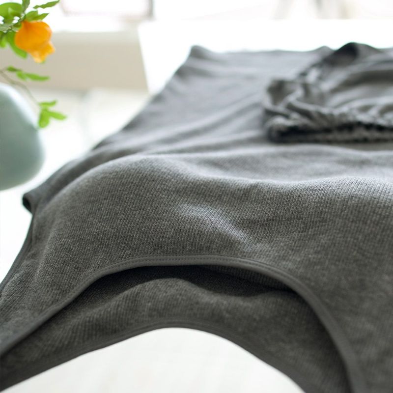 コットンニットブラトップ食い込まないショーツ