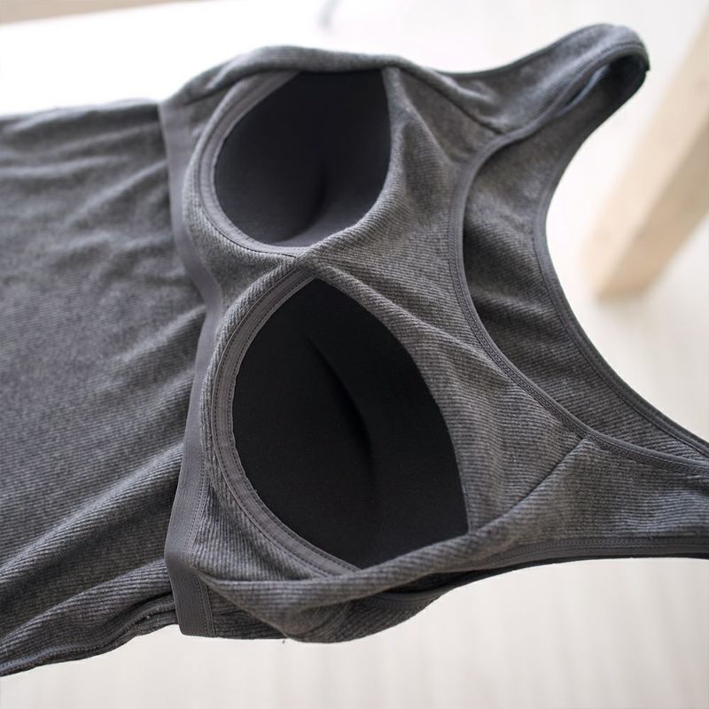 コットンニットブラトップ食い込まないショーツ