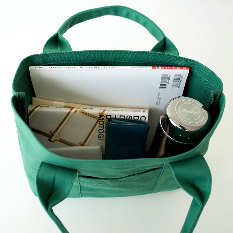 大人の帆布トートバッグふた付きA4