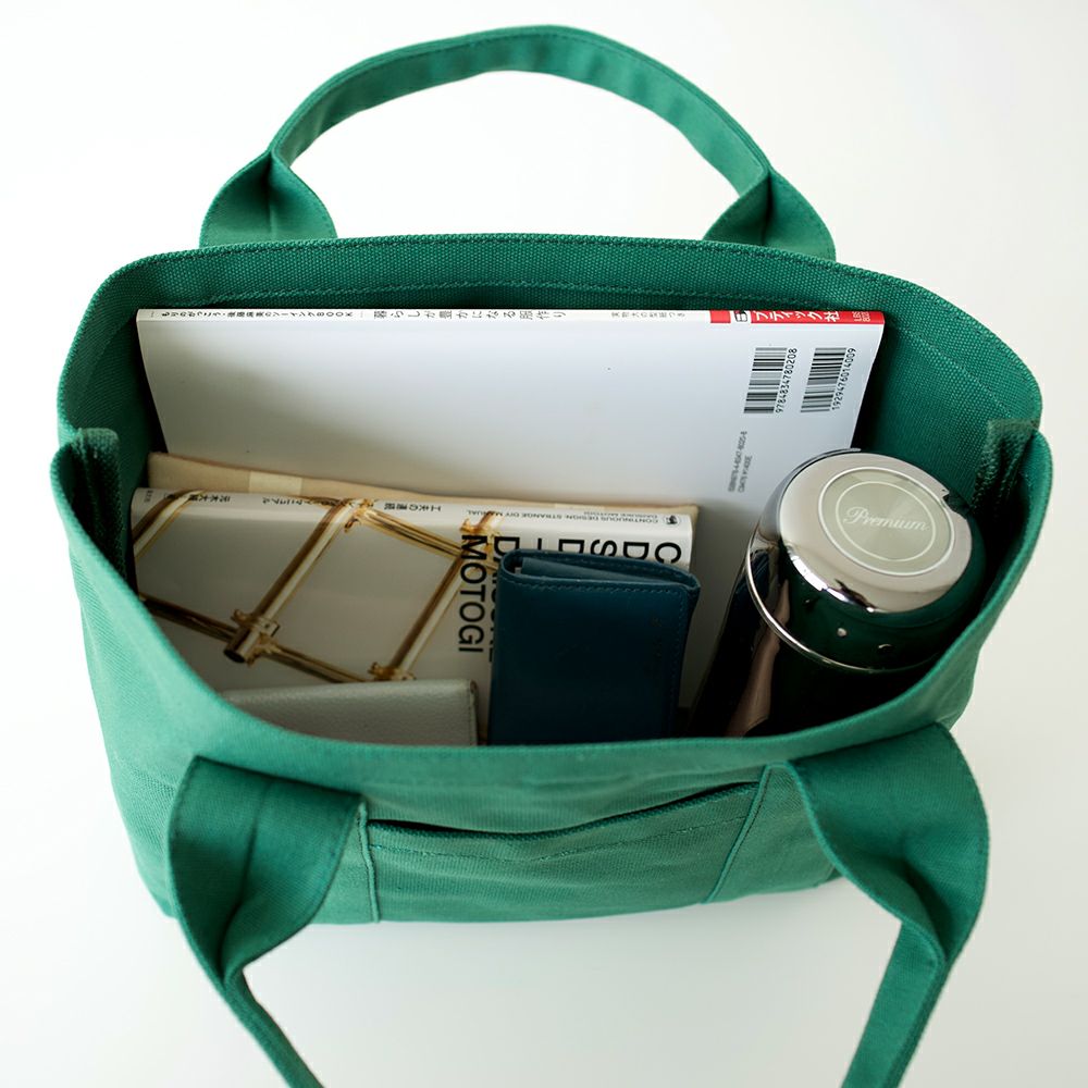 大人の帆布トートバッグふた付きA4