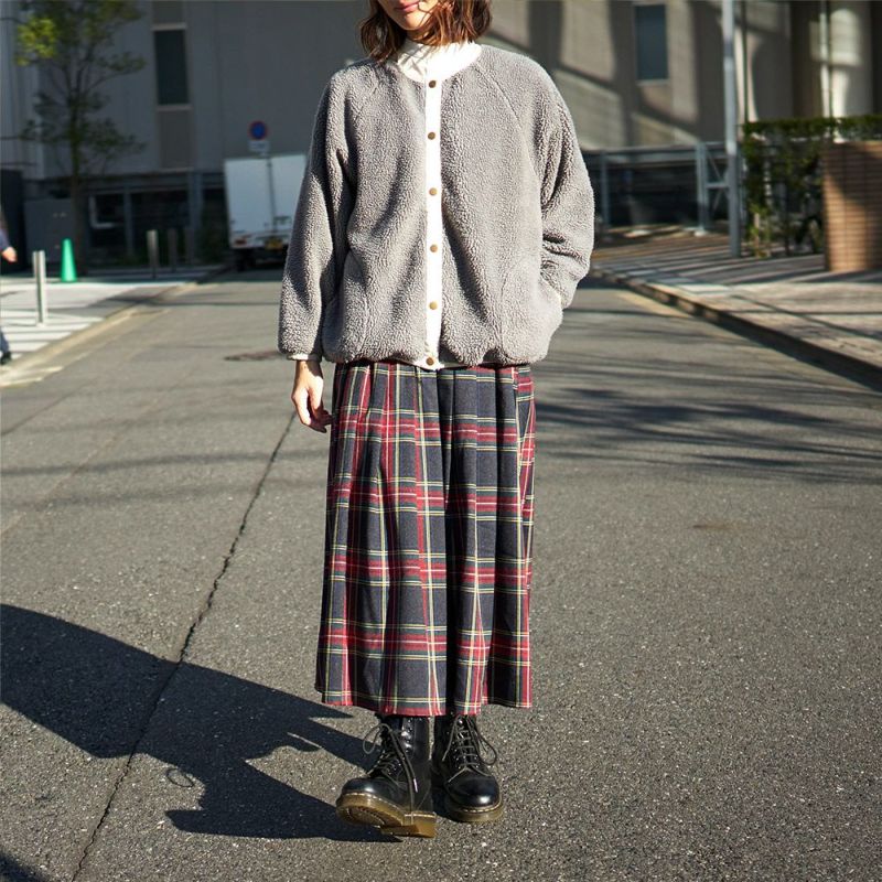 タータンチェックロングスカート