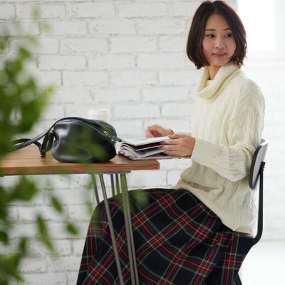 大人のチェック柄 タックスカート | もりのがっこう公式