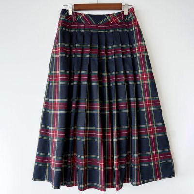 大人のチェック柄 タックスカート | もりのがっこう公式