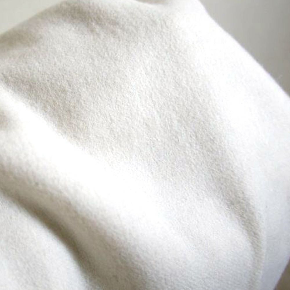 ウール100％大判ストール柔らかオフホワイト