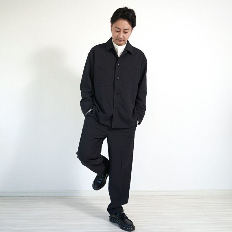 ゆったり身頃ジャケット黒ブラックメンズ入学式