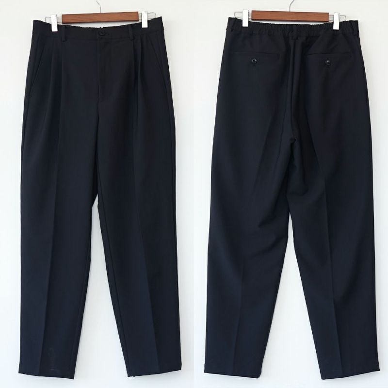 ストレッチスーツ黒ブラックメンズカジュアル後ゴム