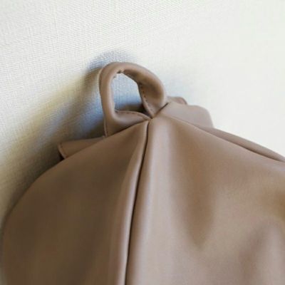 ころんとリュック Lサイズ 【上質puレザー】（グレーベージュ