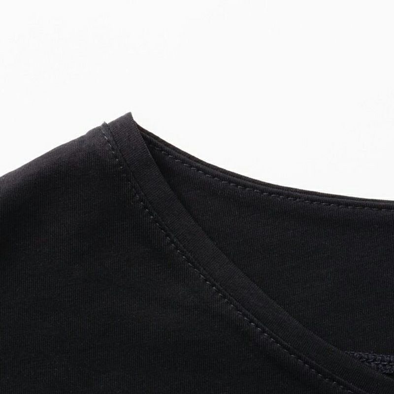 変形ドルマンTシャツブラック清涼生地