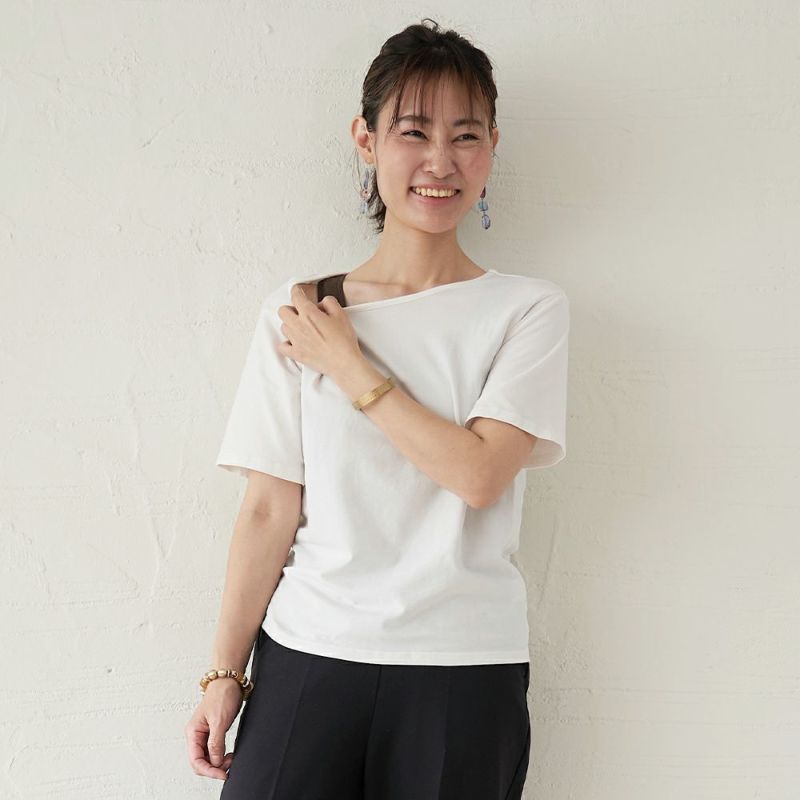 チラ見えOKブラトップブラウン＆大人のTシャツセット