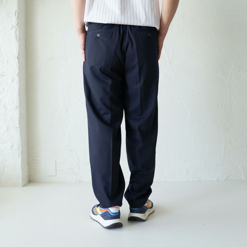 メンズ サマーパンツ 夏服 ネイビー 紺色 きれいめ もりのがっこう