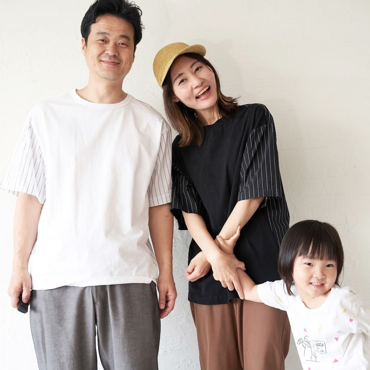 メンズ Tシャツ 夏服 白 ホワイト ストライプ きれいめ もりのがっこう