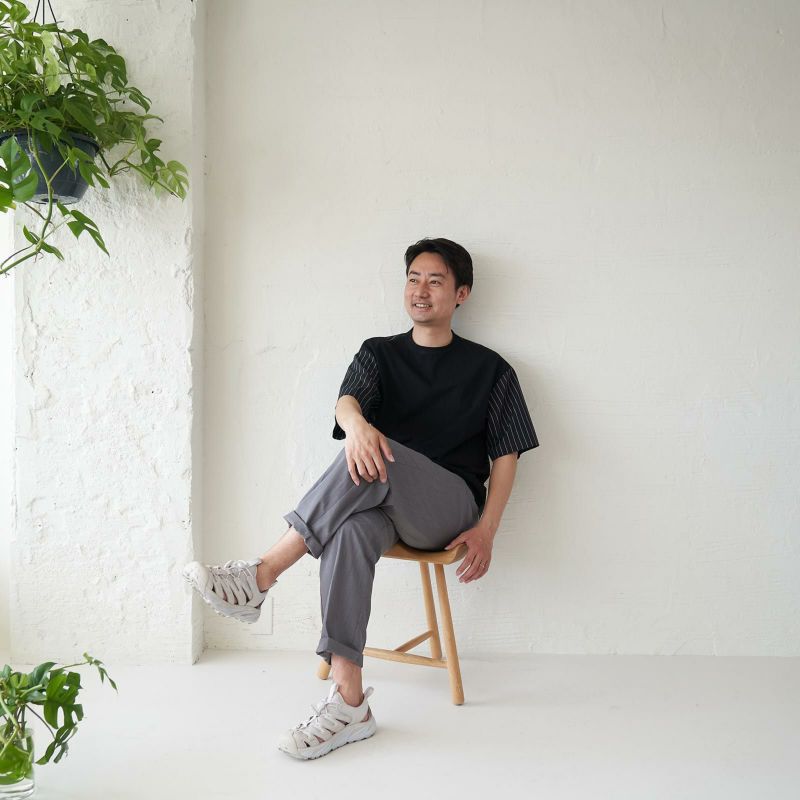メンズ Tシャツ 夏服 黒 ブラック ストライプ きれいめ もりのがっこう