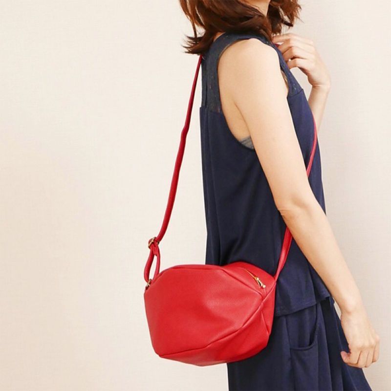 もりのがっこう ころんと丸いポシェット赤レッド ころんとポーチ