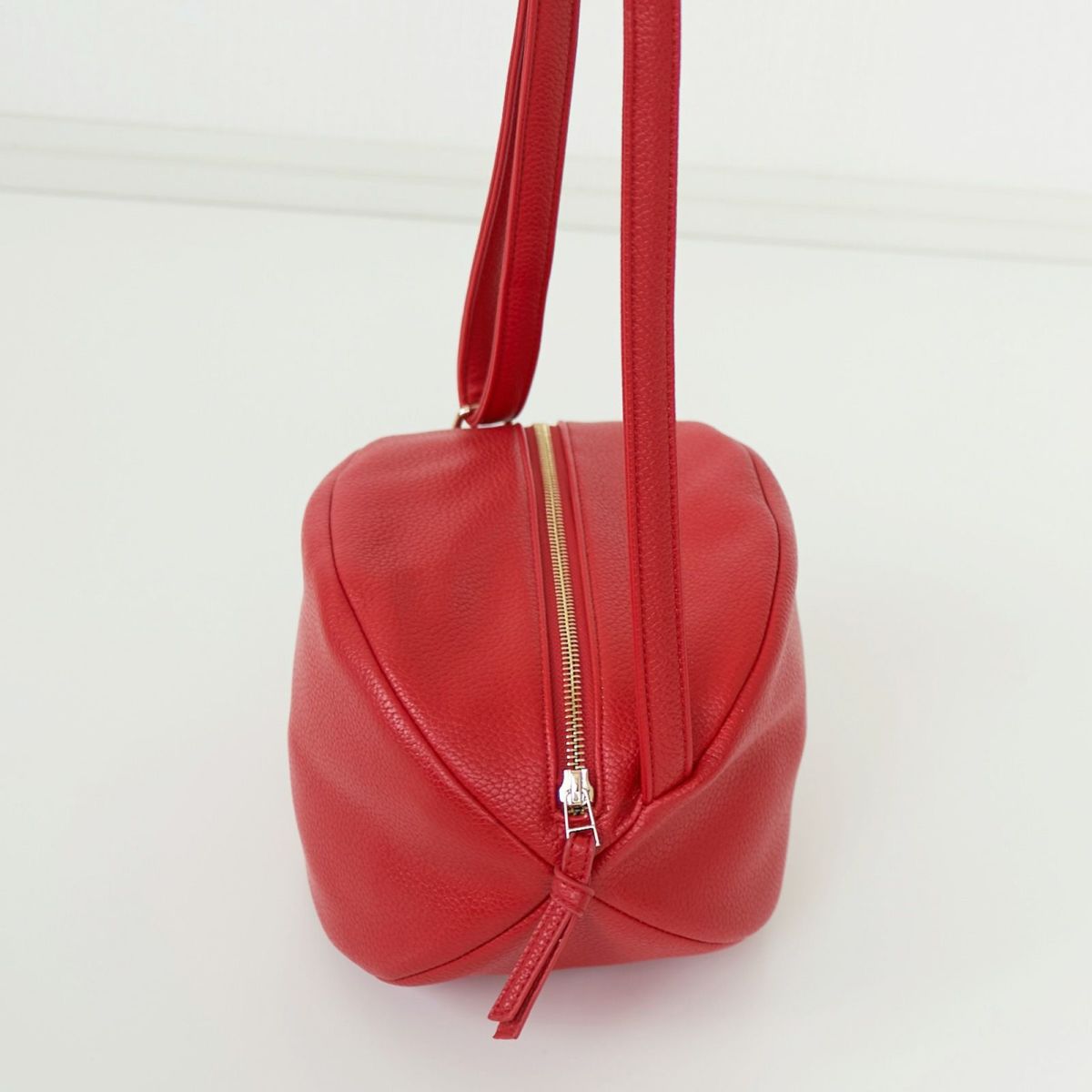 もりのがっこう ころんと丸いポシェット赤レッド ころんとポーチ