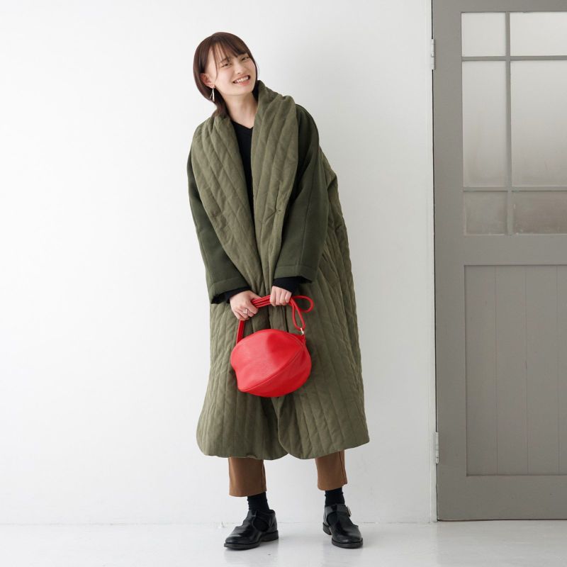 もりのがっこう ころんと丸いポシェット赤レッド ころんとポーチ