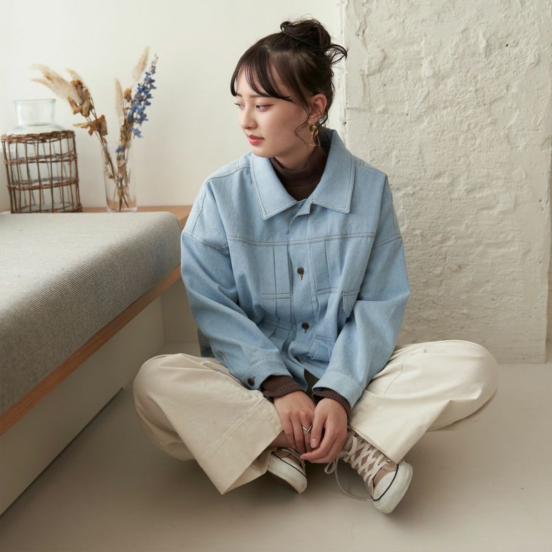 チクチクしないタートルネック茶ブラウン