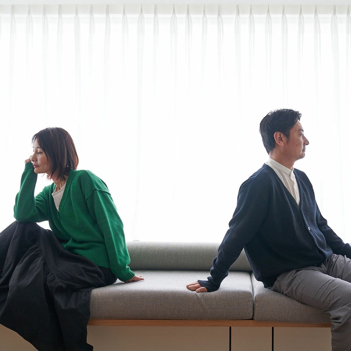 コットンニットカーディガン抗菌消臭グリーン緑レディース