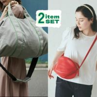 軽量ボストンバッグと使えるポーチ旅行