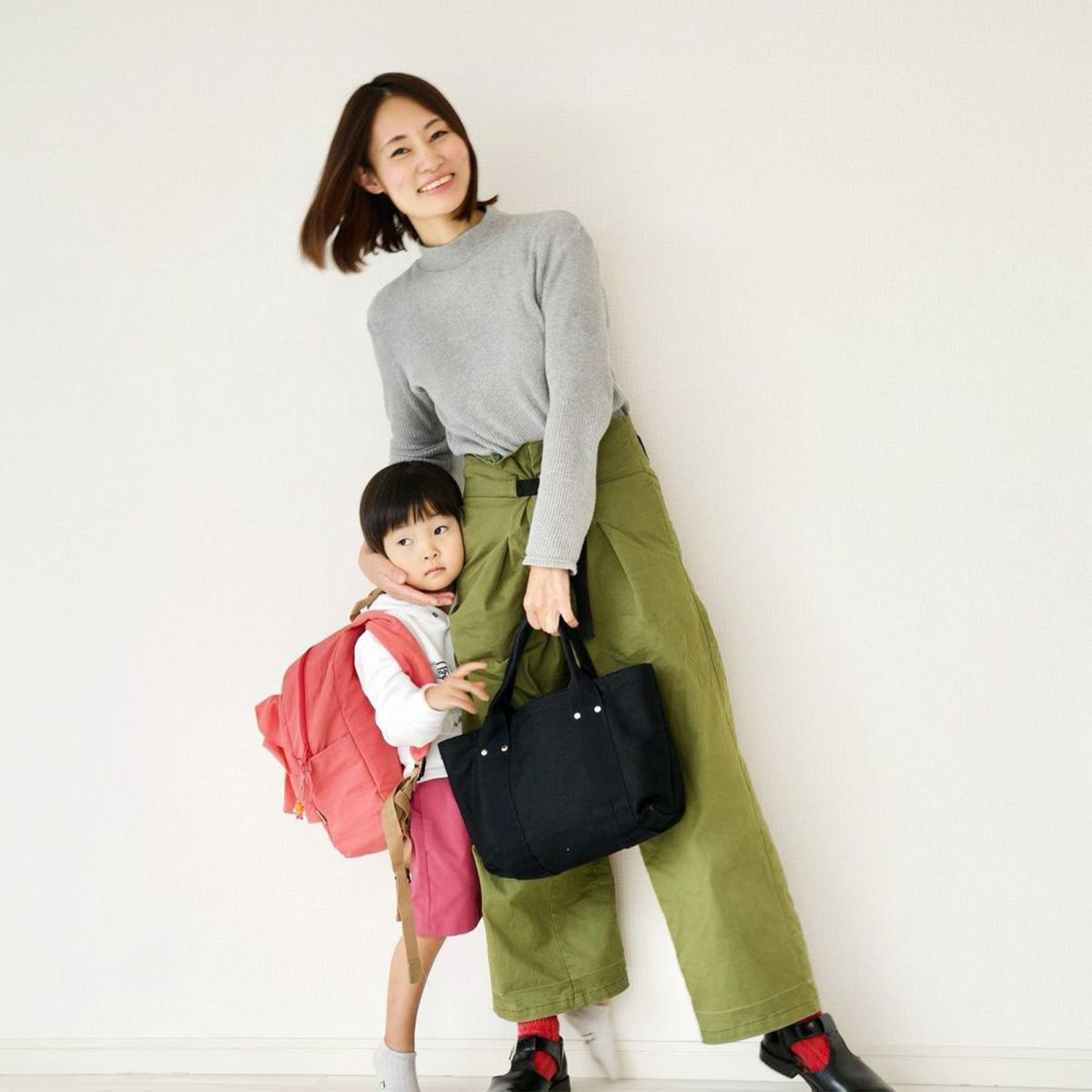 チクチクしないコットンハイネック1枚でもOK