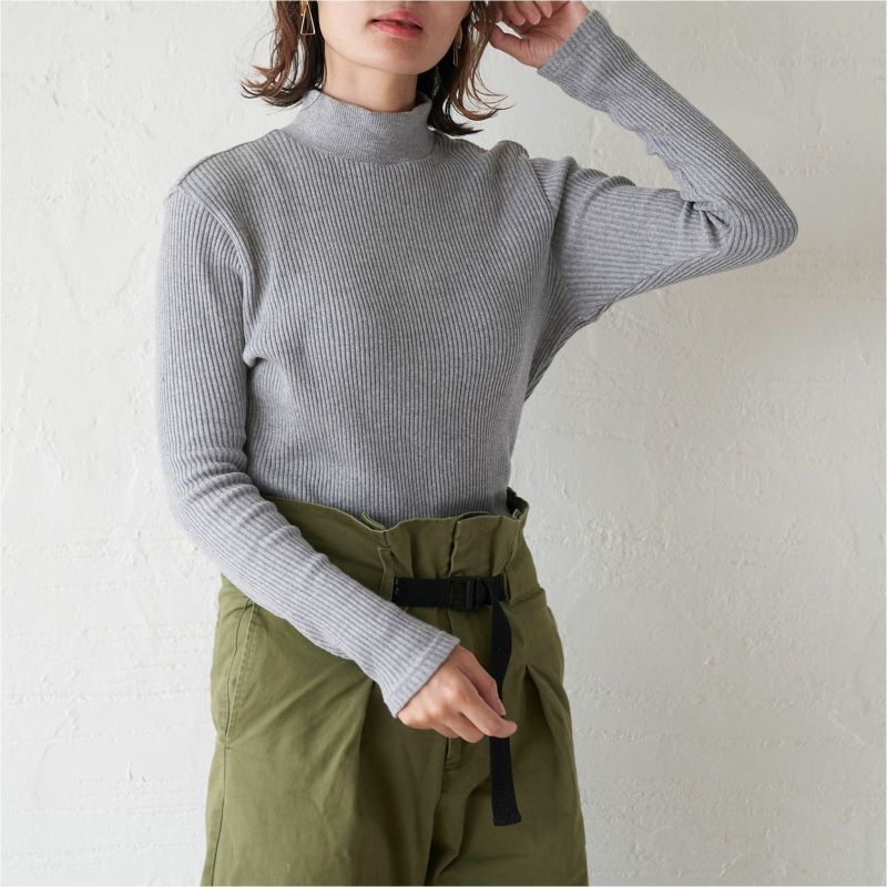 チクチクしないコットンハイネック敏感肌