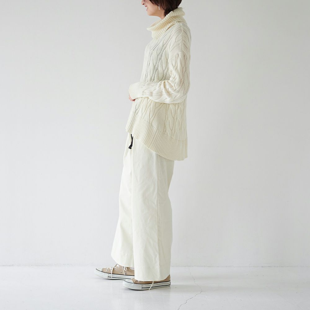 ベイカーパンツ白ホワイトレディース