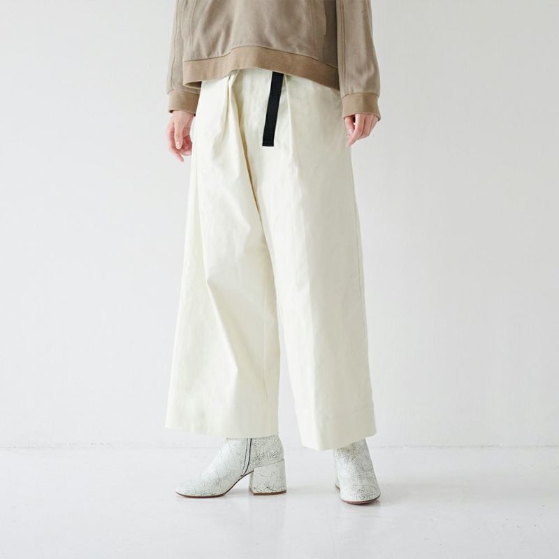 ベイカーパンツ白ホワイトレディース