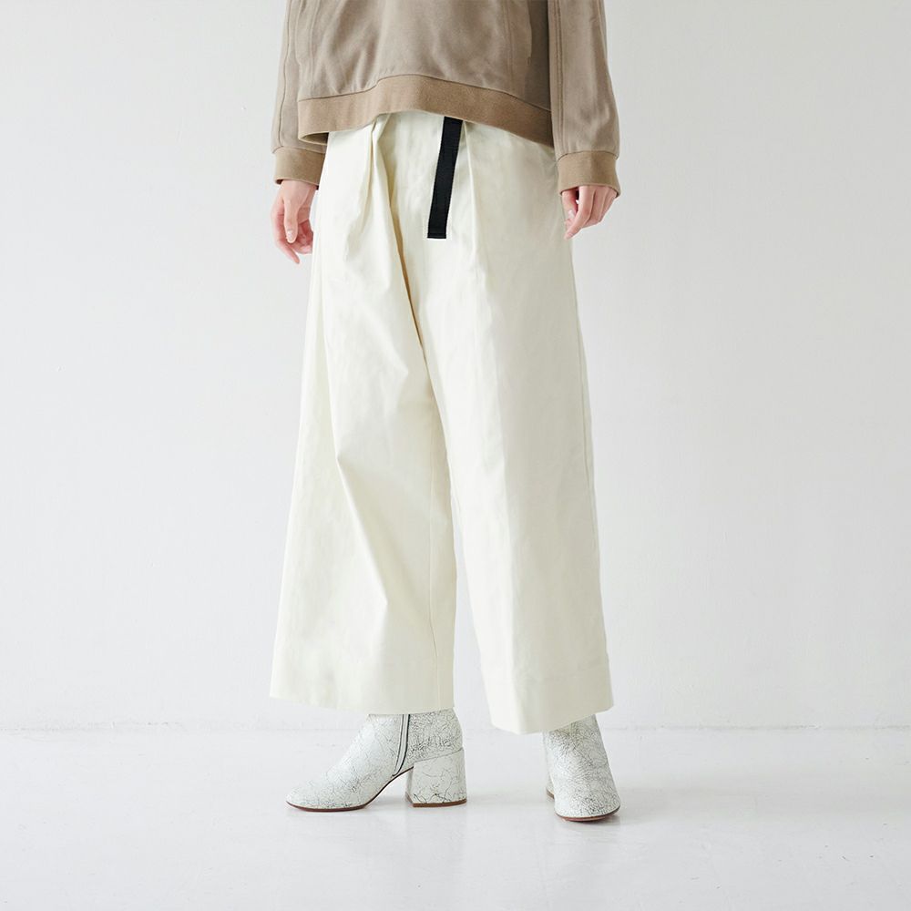 ベイカーパンツ白ホワイトレディース