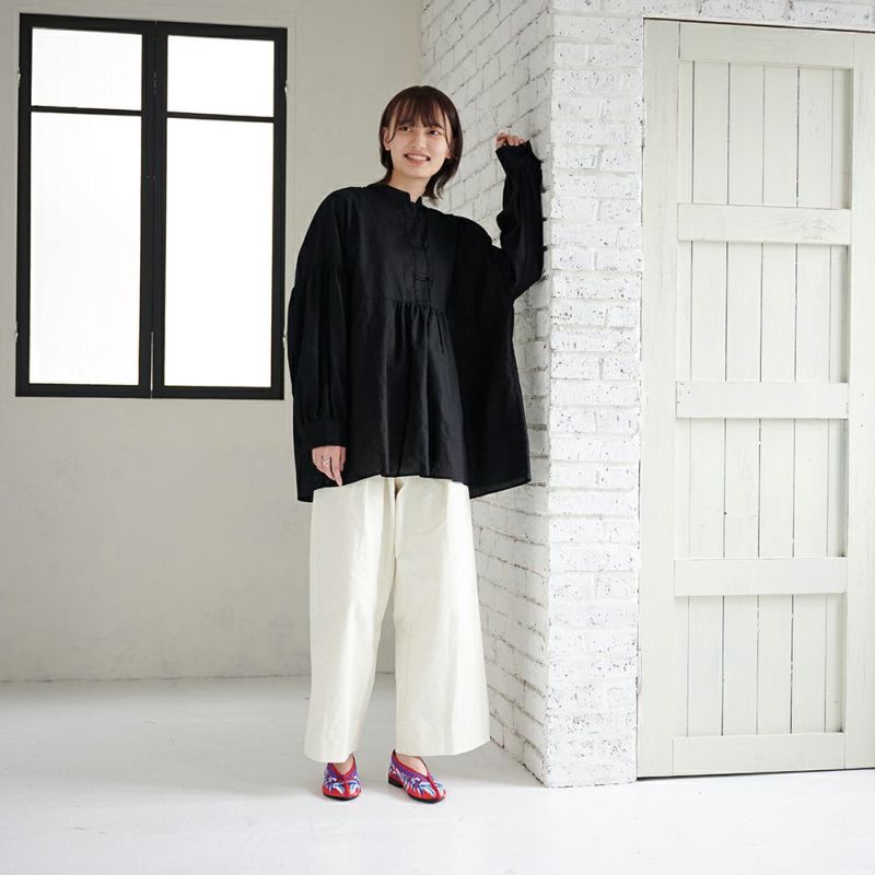 ベイカーパンツ白ホワイトレディース