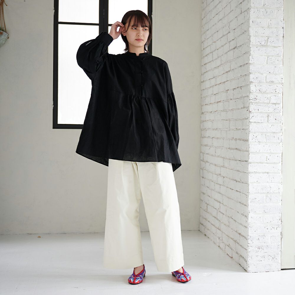 ベイカーパンツ白ホワイトレディース