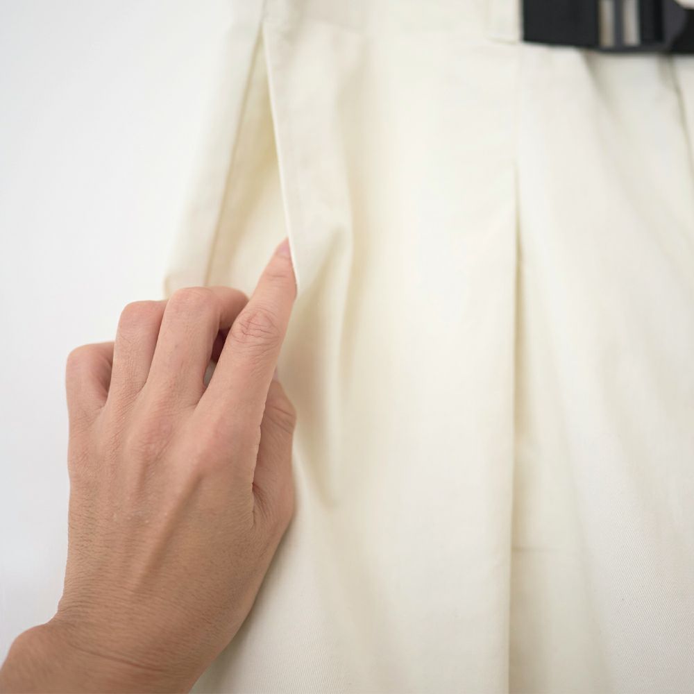 ベイカーパンツ白ホワイトレディース