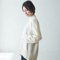 再生ウール100%サスティナブルなニット(ホワイト) | もりのがっ