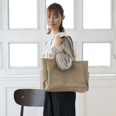 もりのがっこう サイドポケ付きトートバッグ Lサイズ ブラック B4サイズ サイドポケ付きトートバッグLサイズB4サイズ（ナイロンブラック