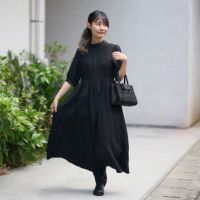 大人かわいい 半袖 リュクス ワンピース ドレス ブラック 000000000855-15-s.jpg?t=