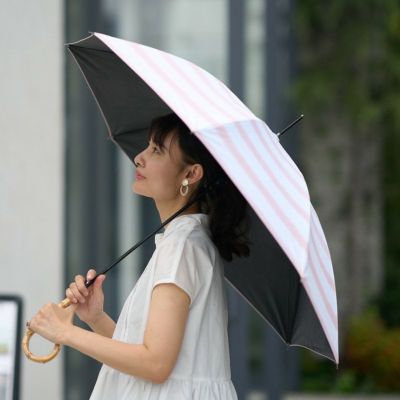 晴雨兼用 長傘 (レトロな幾何学模様) UVカット日傘 雨傘 | もりのがっ