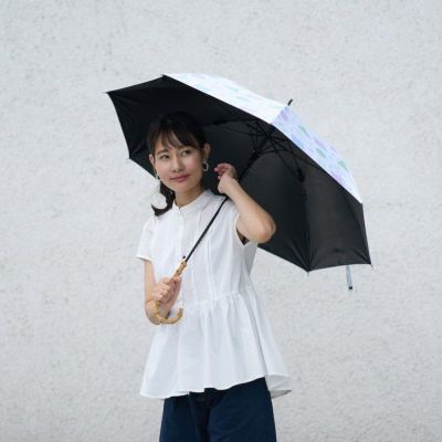 晴雨兼用 長傘 (レトロな幾何学模様) UVカット日傘 雨傘