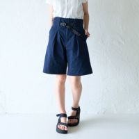 ウエストベルト付きベイカー ショートパンツ（ネイビー） | もり